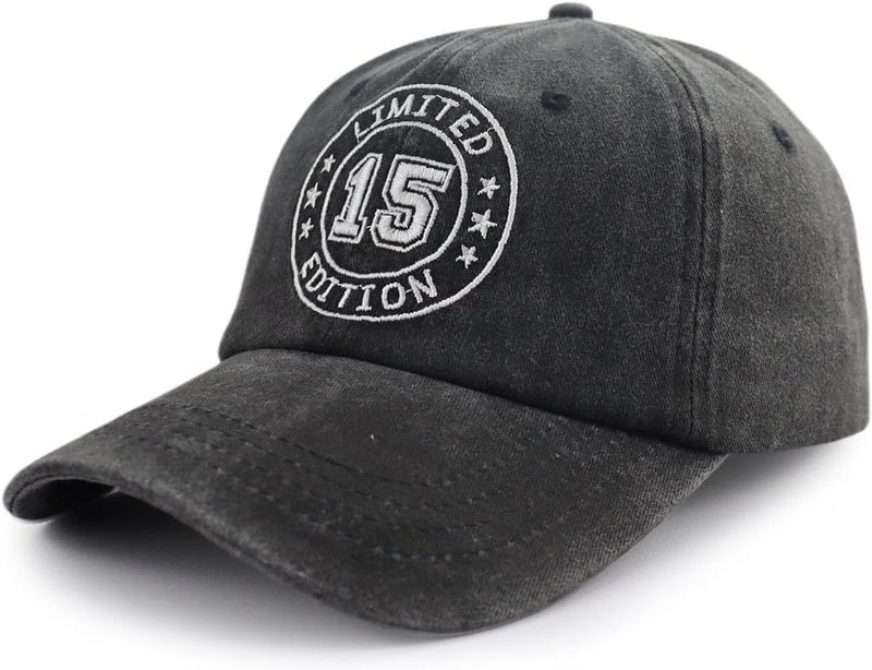 Tallngtha Official 10 11 12 13 14 15 16 17 Year Old Hats for Boys Girls, Funny Adjustable Embroidered Birthday Baseball Cap - Image 2